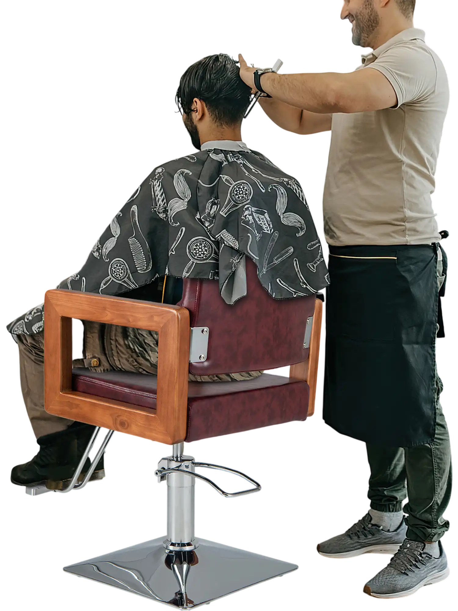 Costway Hydraulic Barber Salon Chair 360° Swivel Red 68937241 New