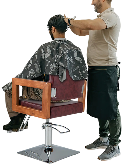 Costway Hydraulic Barber Salon Chair 360° Swivel Red 68937241 New