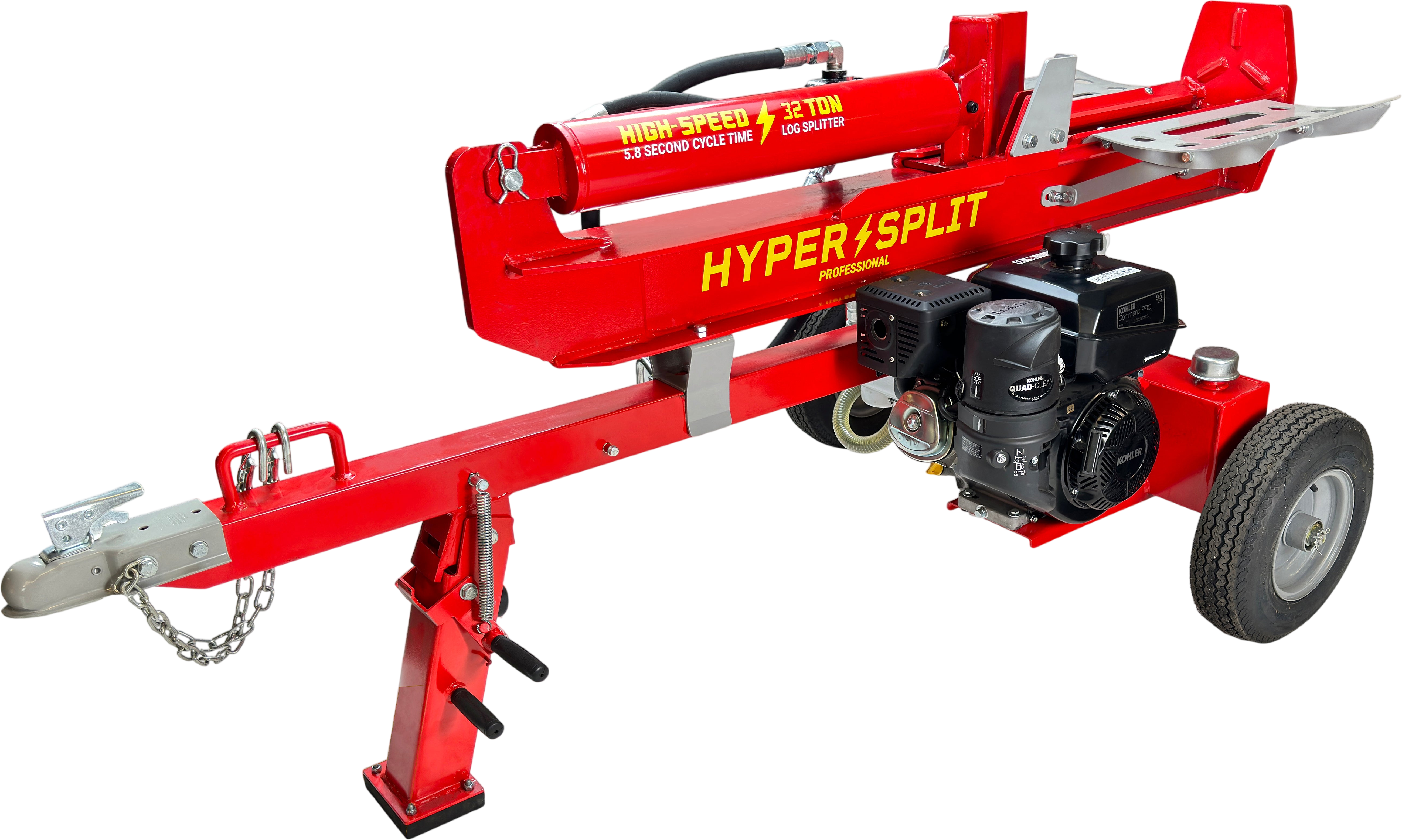 Hyper Split 33-137 Log Splitter 32 Ton Vertical/Horizontal with 9.5 HP Kohler CommandPro Engine New