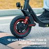 iScooter i10 Pro Foldable Electric Scooter 37 Mile Range 28 MPH 800W 48V with App Control and Bag New