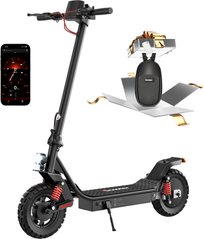 iScooter i10 Pro Foldable Electric Scooter 37 Mile Range 28 MPH 800W 48V with App Control and Bag New