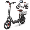 iScooter i14 Foldable Electric Scooter 34 Mile Range 28 MPH 800W 54.6V with Seat and Basket New