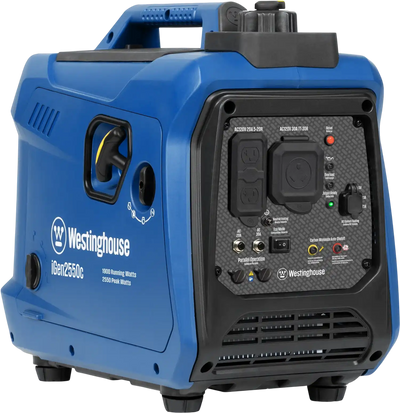 Westinghouse iGen2550c Inverter Generator 1900W/2550W 30 Amp Recoil Start Gas with CO Sensor New