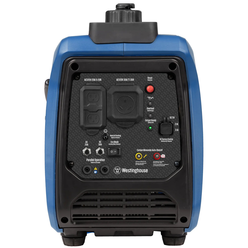Westinghouse iGen2550c Inverter Generator 1800W/2550W 30 Amp Recoil Start Gas with CO Sensor New