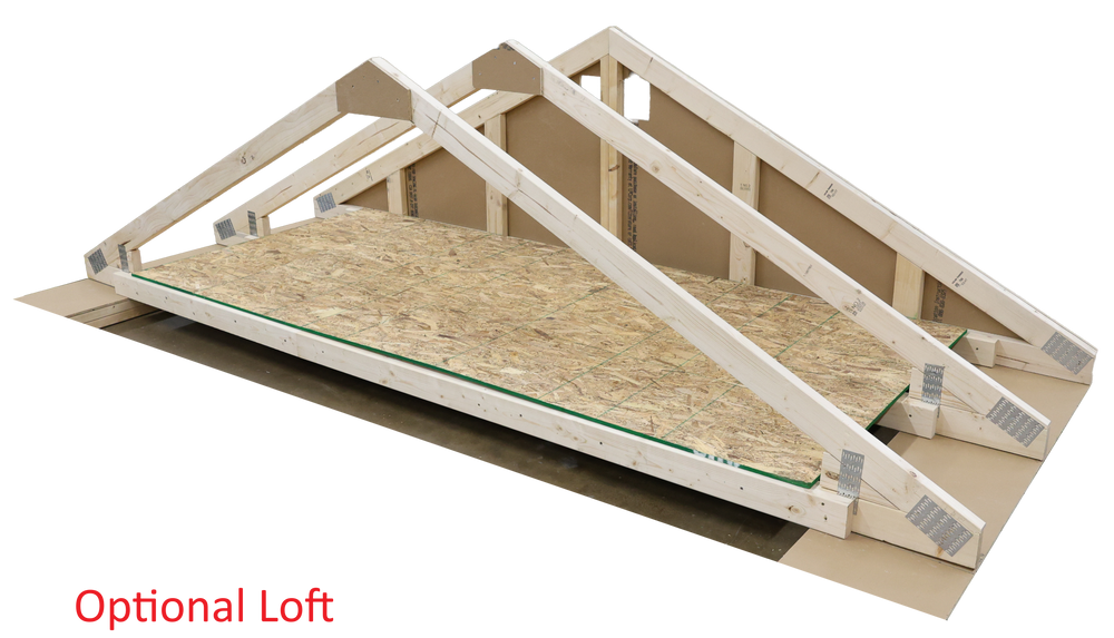 EZ-FIT Riverside Shed Kit 10' x 12' Wood Storage with Pre-Installed Windows and Doors New