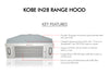 Kobe IN28 Premium Range Hood Insert 30" 3-Speed 750 CFM New