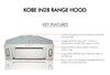Kobe IN28 Premium Range Hood Insert 30" 3-Speed 750 CFM with Airflow Efficiency New