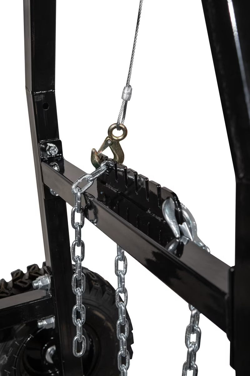 MotoAlliance Impact Implements Log Hauler 1500 Lbs Capacity with Manual Winch New