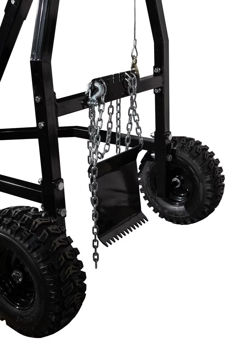 MotoAlliance Impact Implements Log Hauler 1500 Lbs Capacity with Manual Winch New