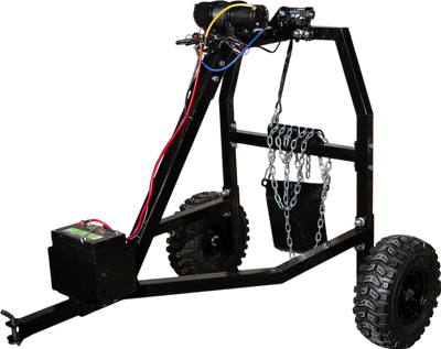 MotoAlliance Impact Implements Log Hauler 1500 Lbs Capacity with Viper Winch New