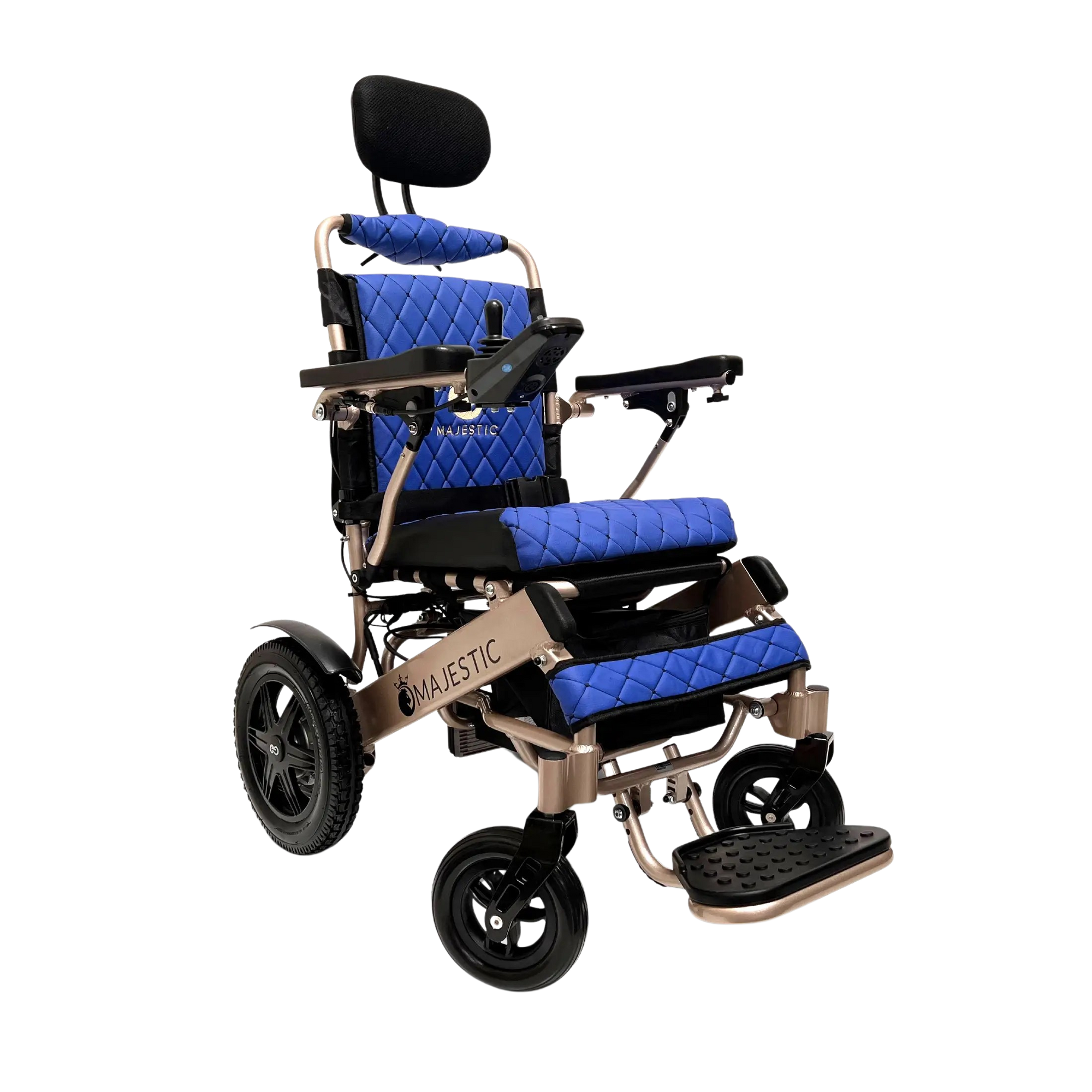 ComfyGO IQ-9000 Auto Recline Majestic Remote Controlled Travel Manual Folding Electric Wheelchair New