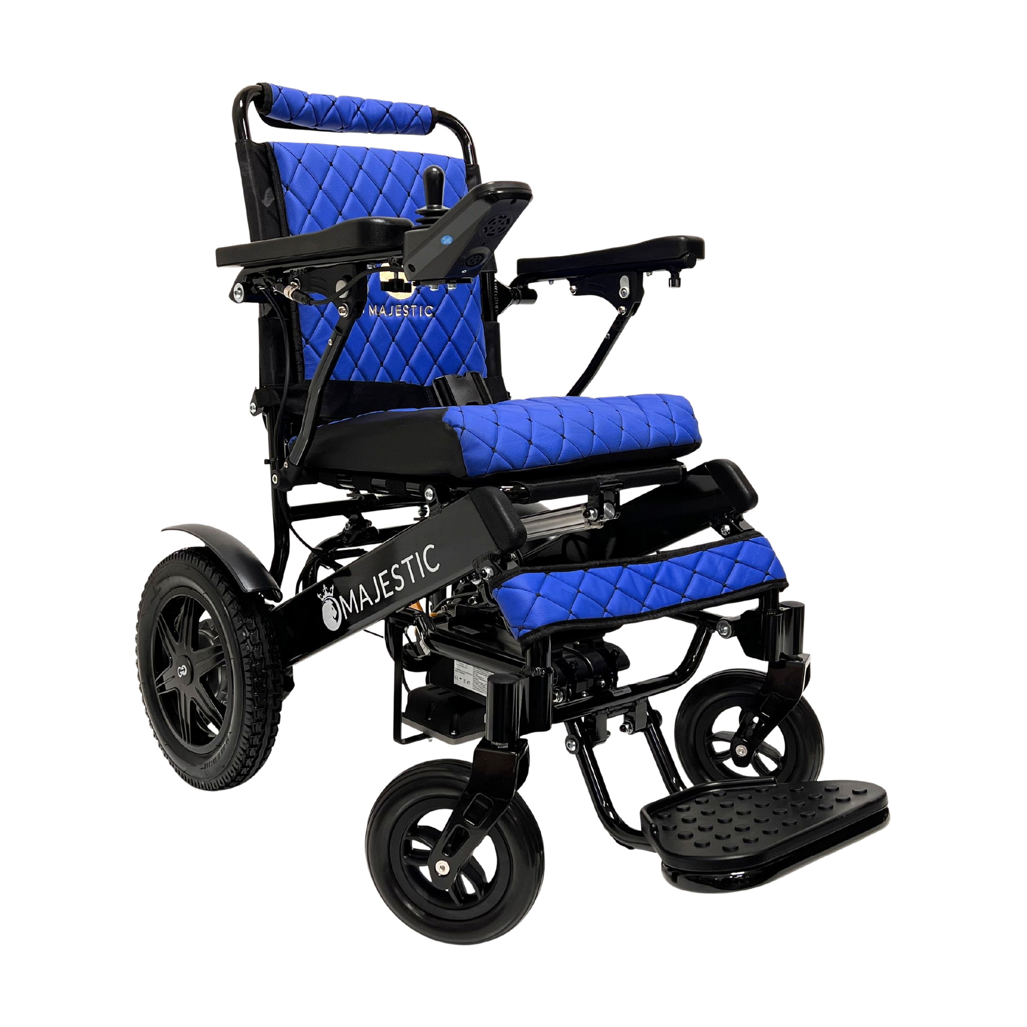 ComfyGO IQ-9000 Non-Recline Majestic Remote Controlled Travel Manual Folding Electric Wheelchair New