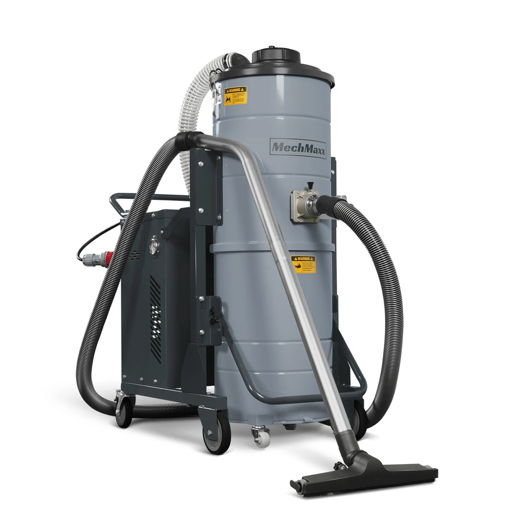 Industrial Wet/Dry Vacuum Cleaner with HEPA Filter Continuous Duty 8.6 HP 364 CFM 26.4 Gallon - 230V 3Phase,  IVB230