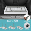 4-foot folding table with large sink, white HDPE top, and sturdy metal frame, ideal for parties and outdoor events.