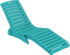 Turquoise in-pool lounge chair with ergonomic design, waterproof HDPE, and 450 lbs weight capacity for baja shelves.