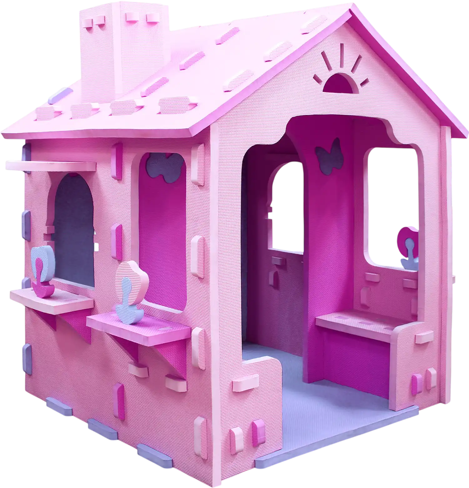Costway Indoor Cottage Playhouse Roof Chimney 48627132 New
