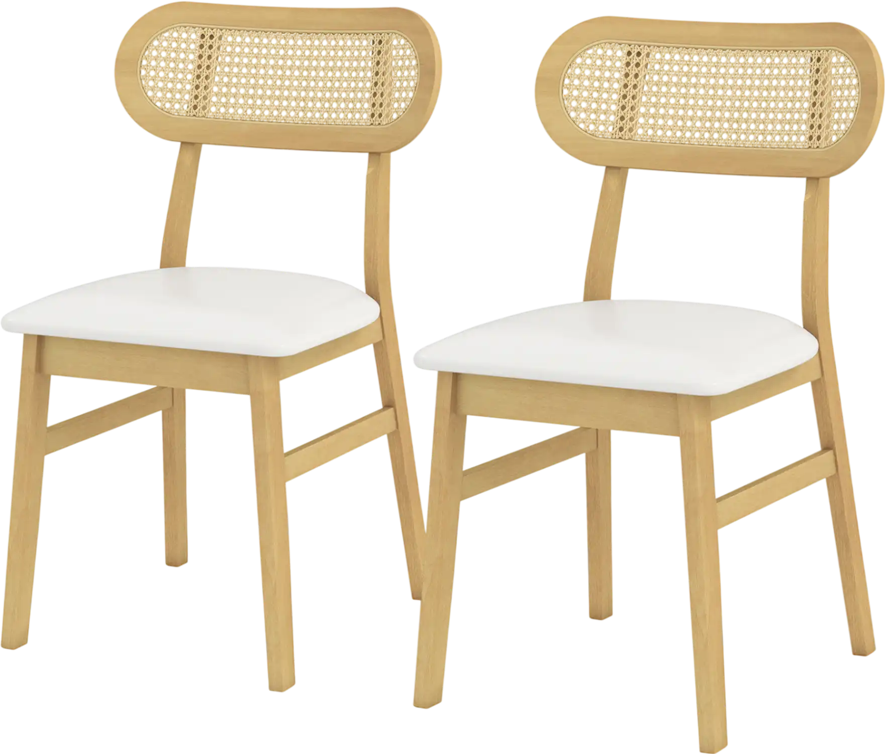 Costway Mid Century Wood Dining Chairs Set of 2 Dining Room 16348279 New