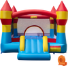 3-in-1 Kids Bouncer with Slide with 520W Blower for Yard