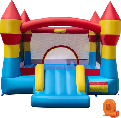 Costway 3-in-1 Kids Bounce House Bouncer Slide w/ 520W Blower Yard 275418639 New