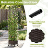 Indoor outdoor raised garden bed with trellis, black, featuring rust-proof metal tubes and wheels for easy mobility.