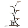 Indoor plant stand with grow lights, 58" tall, 8-tier metal shelf for potted plants and decor in living rooms or.