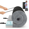Indoor outdoor sleeping mat rolled up with high-density foam cushion and carrying bag, ideal for camping and travel.