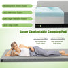 Indoor outdoor sleeping mat featuring 42D memory foam and waterproof cover, ideal for camping and travel comfort.