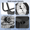 Close-up of the industrial drum fan's sturdy metal frame and premium aluminum blades, featuring anti-slip foot pads for.