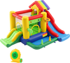 Inflatable Bounce Castle with Double Slides and 735W Blower