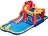 9-in-1 Inflatable Bounce Castle with Water Slide and Splash Pool without Blower