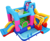 Inflatable Bounce House 8-in-1 Excavator Themed Kids Bouncer