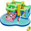 Inflatable Bounce House with Slide and Splash Pooland and 680W Blower
