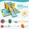 Inflatable Bounce House with slide and tunnel, featuring 7 play settings and 50 ocean balls for endless fun.