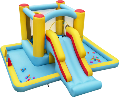 Costway 7-in-1 Inflatable Bounce House Bouncy Castle Slide Tunnel 31486259 New