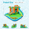 7-in-1 inflatable water slide park with trampoline, slides, and splash pool, suitable for 5 kids aged 3-10 for backyard.