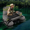 Inflatable Fishing Float Tube with Shoulder Straps and Storage for Angling-Green - Gallery View 1 of 11