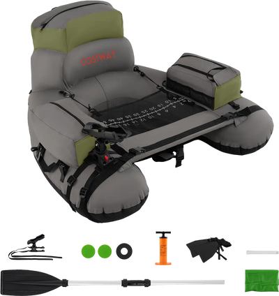 Costway Inflatable Fishing Float Tube Angling Storage Shoulder Straps 37292849 New