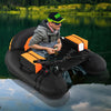 Inflatable Float Tube with Adjustable Fishing Rod Holder and Fish Hook Stator-Orange - Gallery View 1 of 12
