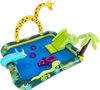 Inflatable Play Center Jungle Animal Spray Pool with Slide Giraffe-shaped Sprinkle