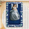 Inflatable Toddler Travel Bed with Electric Pump and Raised Bed Rails-Blue - Gallery View 1 of 10