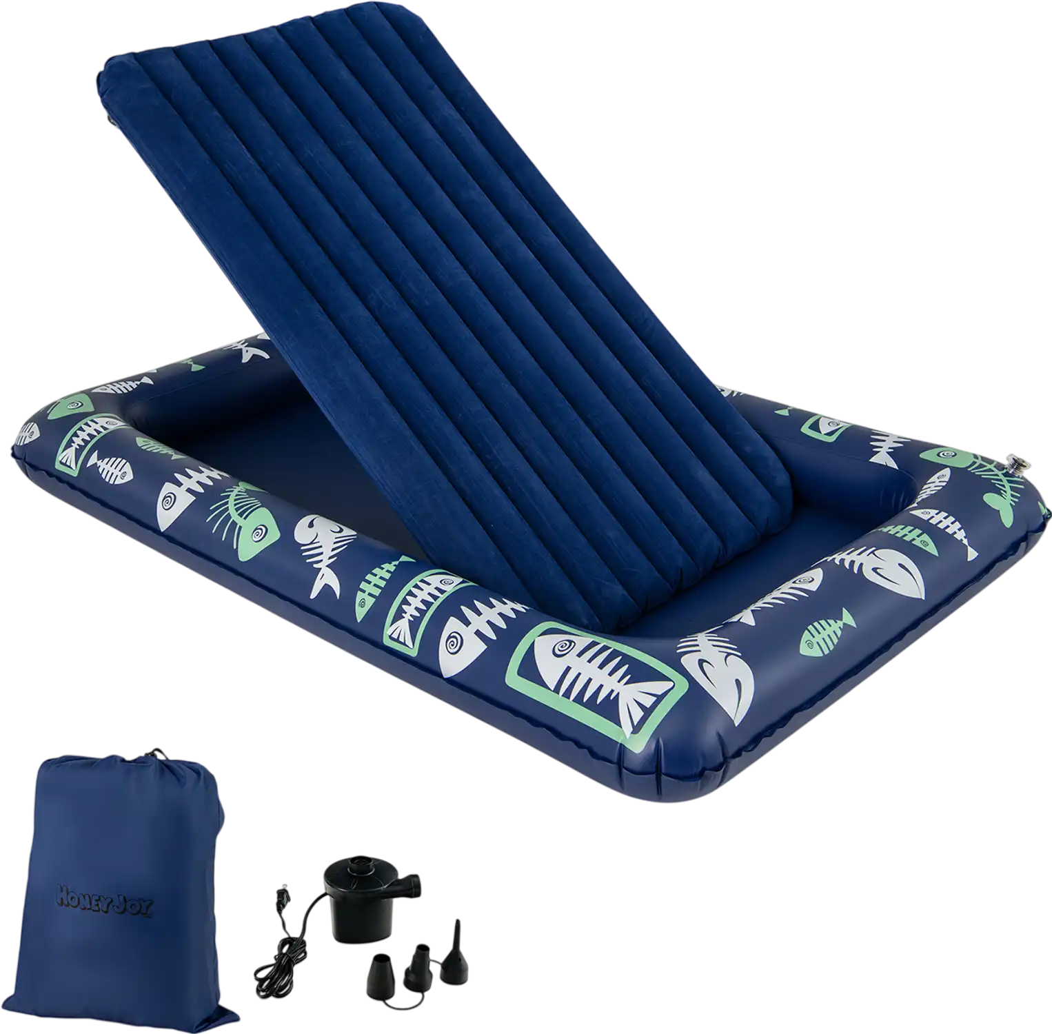 Costway Inflatable Toddler Travel Bed w/ Electric Pump & Raised Rails 31725648 New