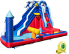 6-In-1 Inflatable Water Park with 735W Blower