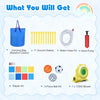 Carrying bag, 11 ground stakes, water hose kit, hand pump, and repair kit for the inflatable water slide bounce house.