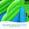 Upgraded armrests on the inflatable water slide enhance safety while sliding, perfect for kids' outdoor fun.