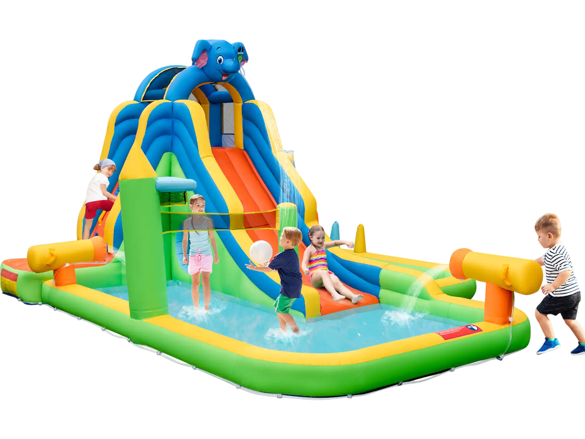 Costway Inflatable Water Slide Splash Pool Climbing Wall 16985234 New