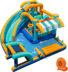 Inflatable Water Slide Bounce House Kids Jump Castle with 750W Blower