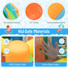 Inflatable water slide with dual slides, splash pool, and 420D Oxford cloth for tear-proof, safe summer fun.