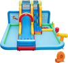 Inflatable Water Slide Water Park with Long Slide and Splash Pools and Ball Pit with 680W Blower