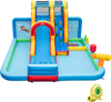 Inflatable Water Slide Water Park with Long Slide and Splash Pools and Ball Pit with 735W Blower