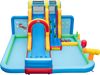 Inflatable Water Slide Water Park with Long Slide and Splash Pools and Ball Pit without Blower